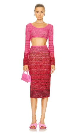 STAUD Eleanor Sweater Dress Lollipop & Cherry Size 8  for rent on The Volte - image 1