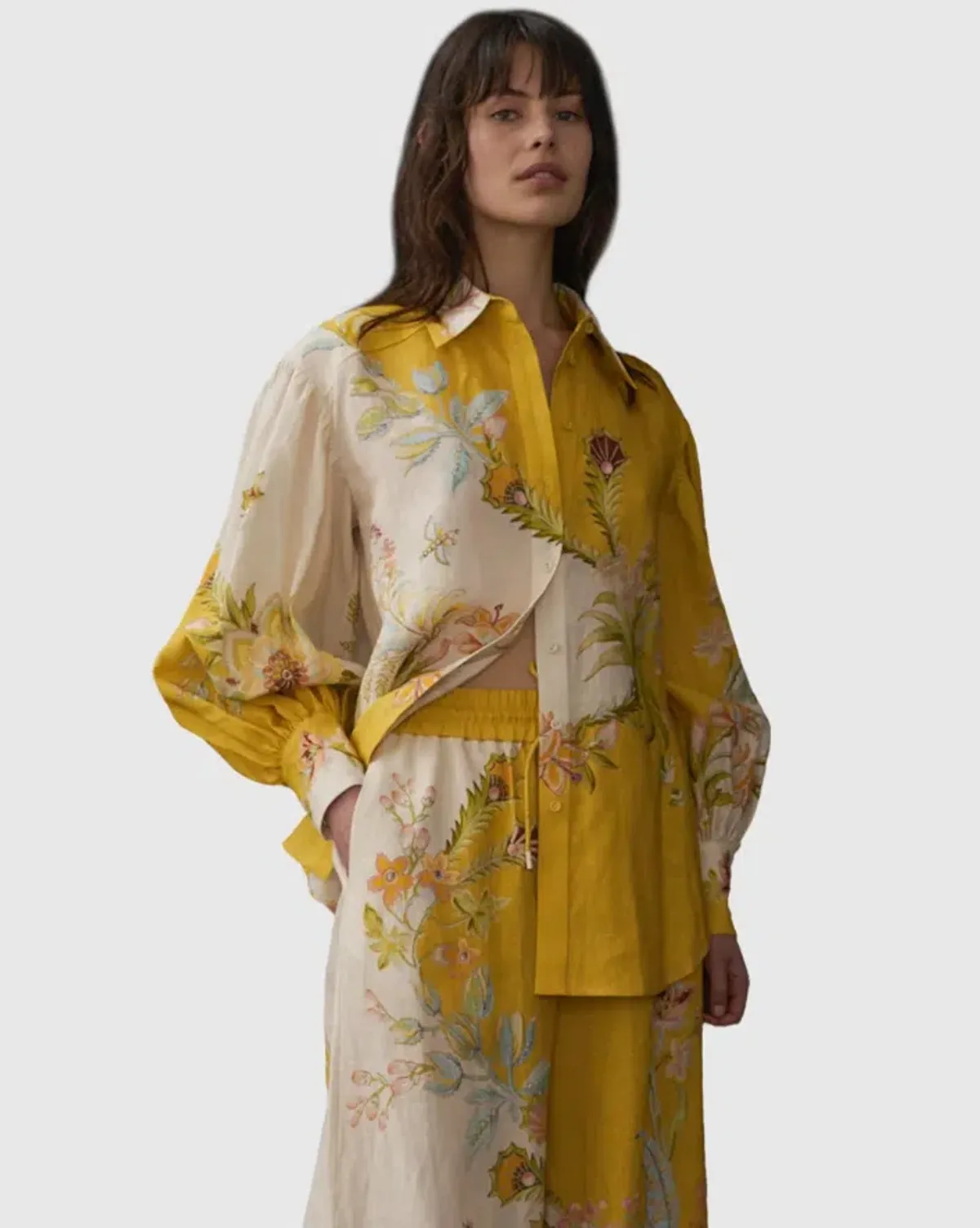 Alemais Ira Shirt and Pants Set Floral Size 10/12 - Image 2