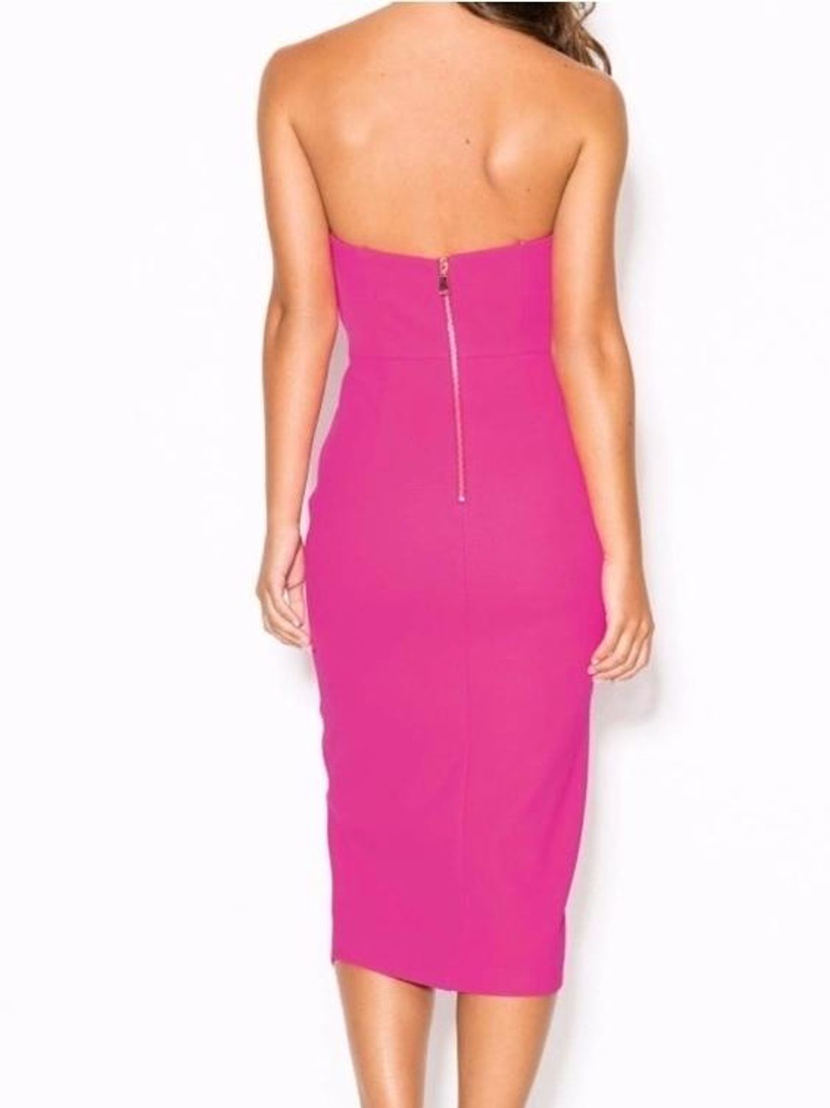 Sheike Sweetheart Strapless Dress  Fuschia Size 10 - Image 2
