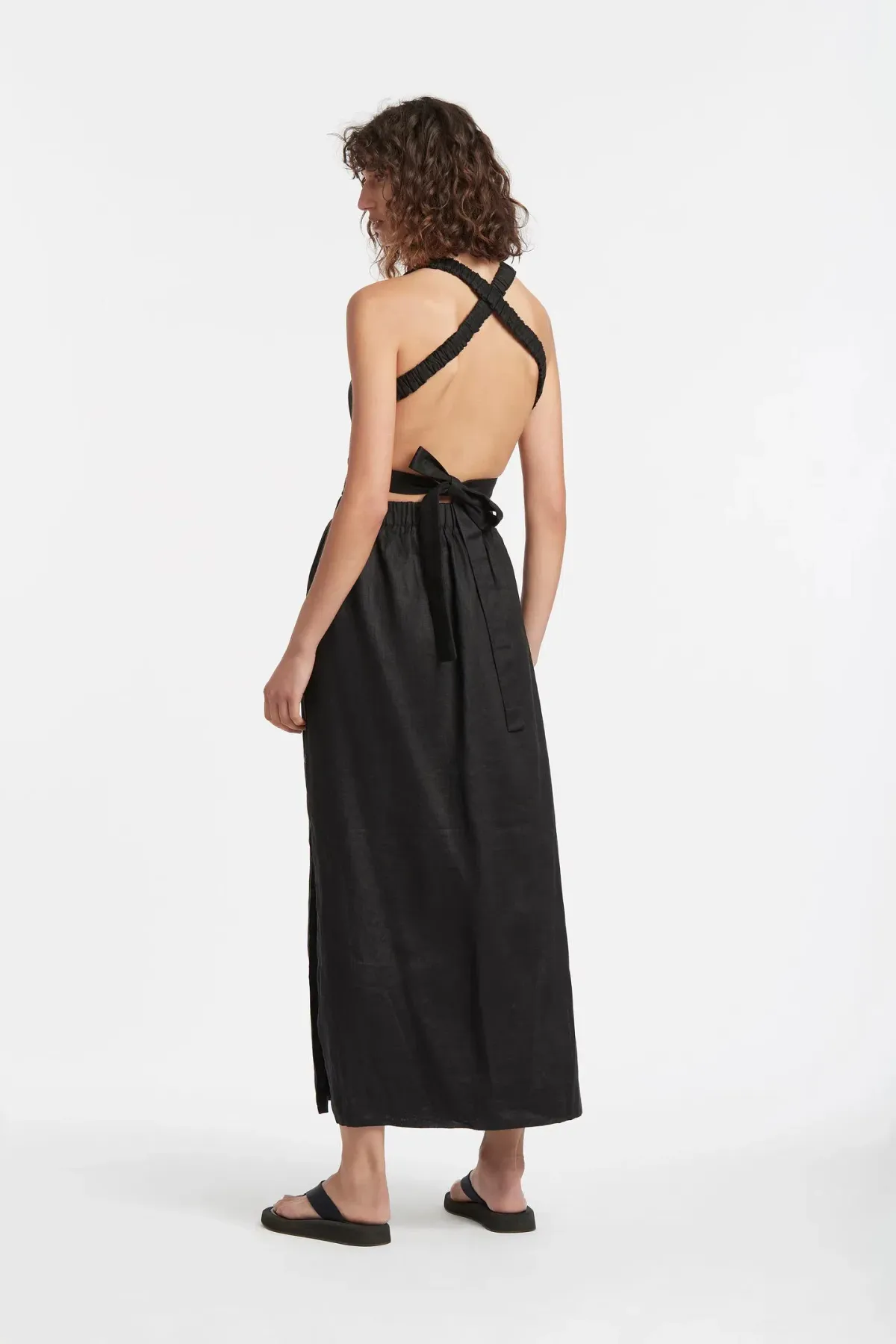 Sir the Label Franc Cross Back Gown Black Size 1 / Au 8 - Image 3