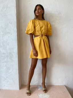 New Romantics Dolce Vita Mini Yellow Size AU 10 for rent on The Volte - image 1