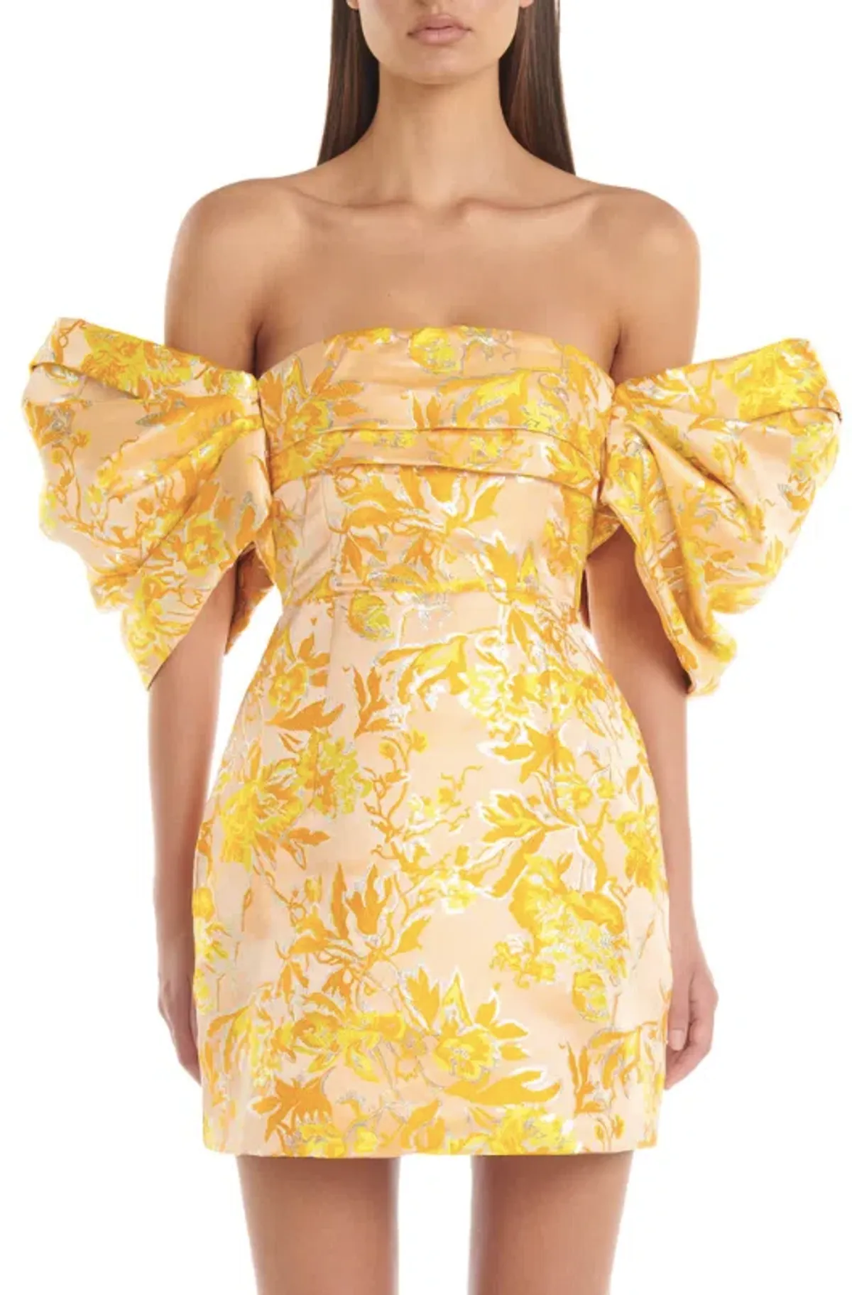 Eliya The Label Raquel Dress Floral Yellow Size AU 10  - Image 3