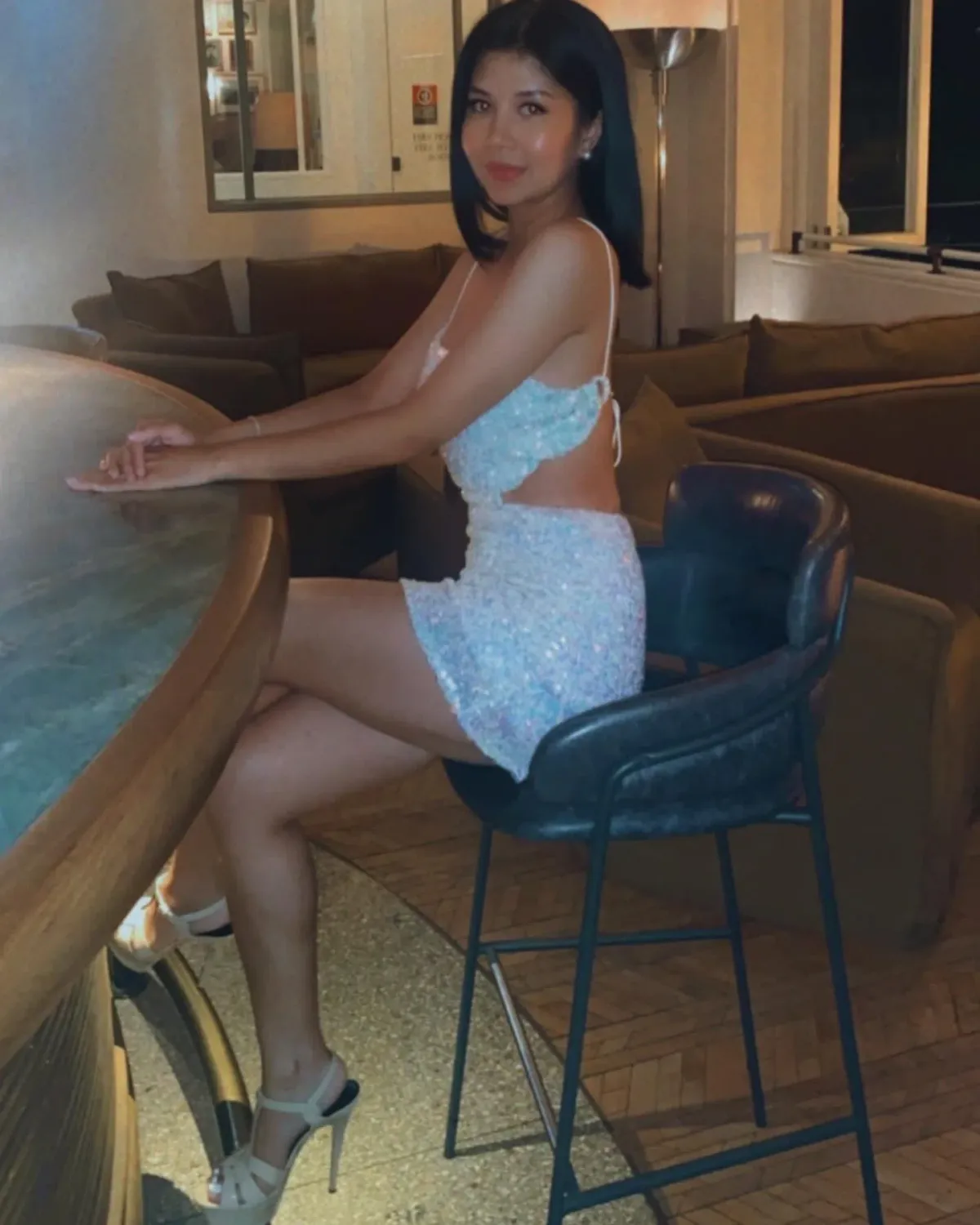 Winona Prism Mini Dress White Size AU 6 - Image 4