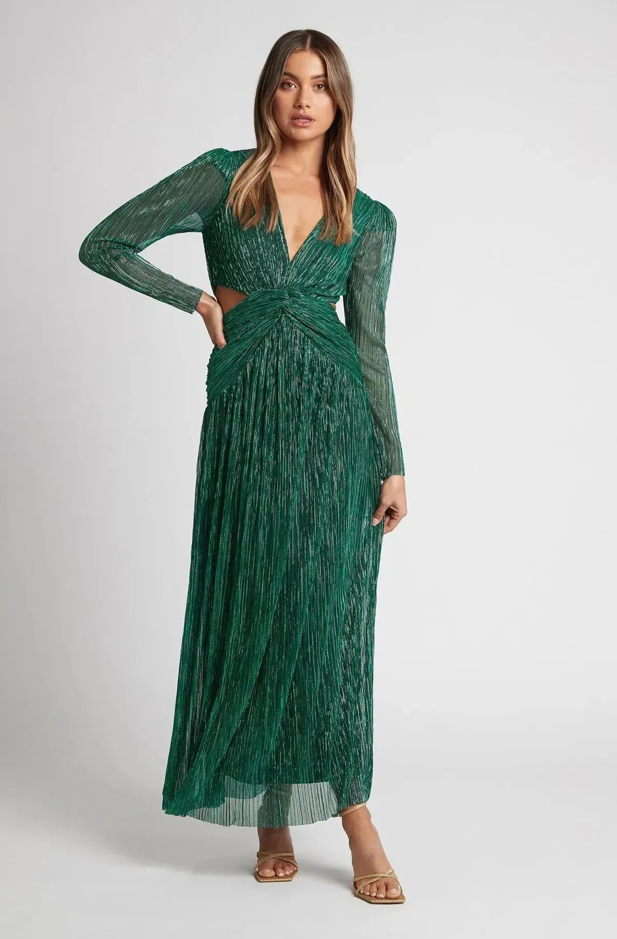 Sheike Millenium Gown Dress Green Size 8 - Image 1