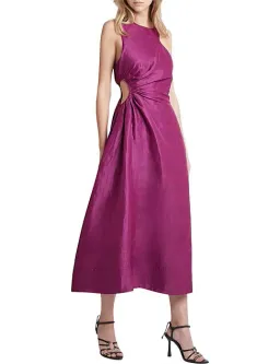 Aje Chateau Cut Out Midi Dress Fuchsia Size 8 for rent on The Volte - image 1