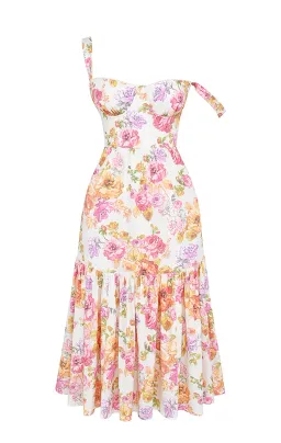 House of CB Elia Midi Dress Ivory Floral Size L / Au 12 (+cup) for rent on The Volte - image 7