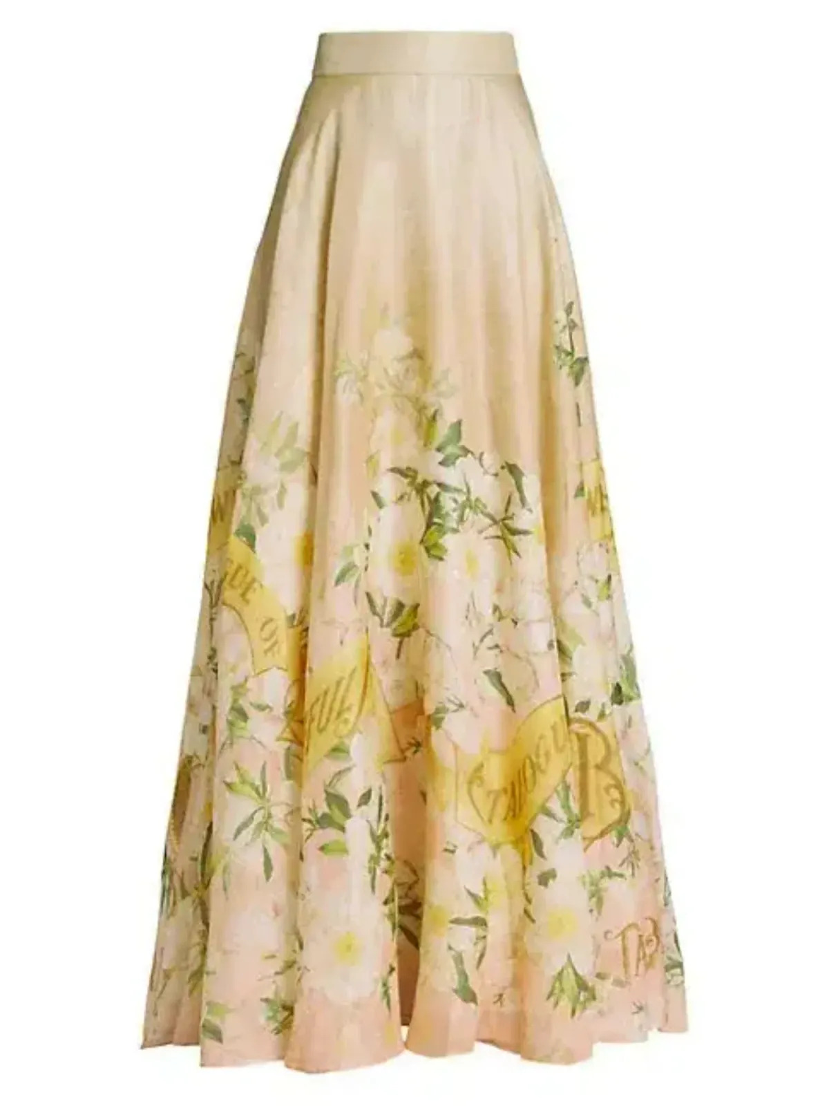 Zimmermann The Coaster Gathered Bra And Maxi Skirt In Blush Garden Floral Size 0 / AU 6 - Image 4