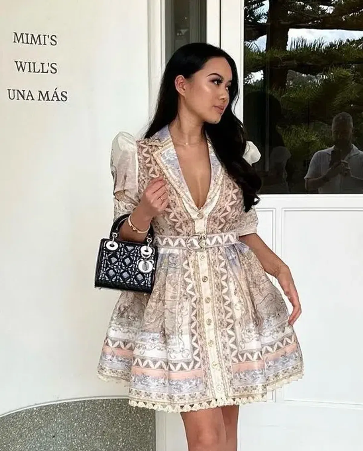 Zimmermann The High Tide Mini Shirt Dress in Odyssey Print Size 1 / AU 10 - Image 3