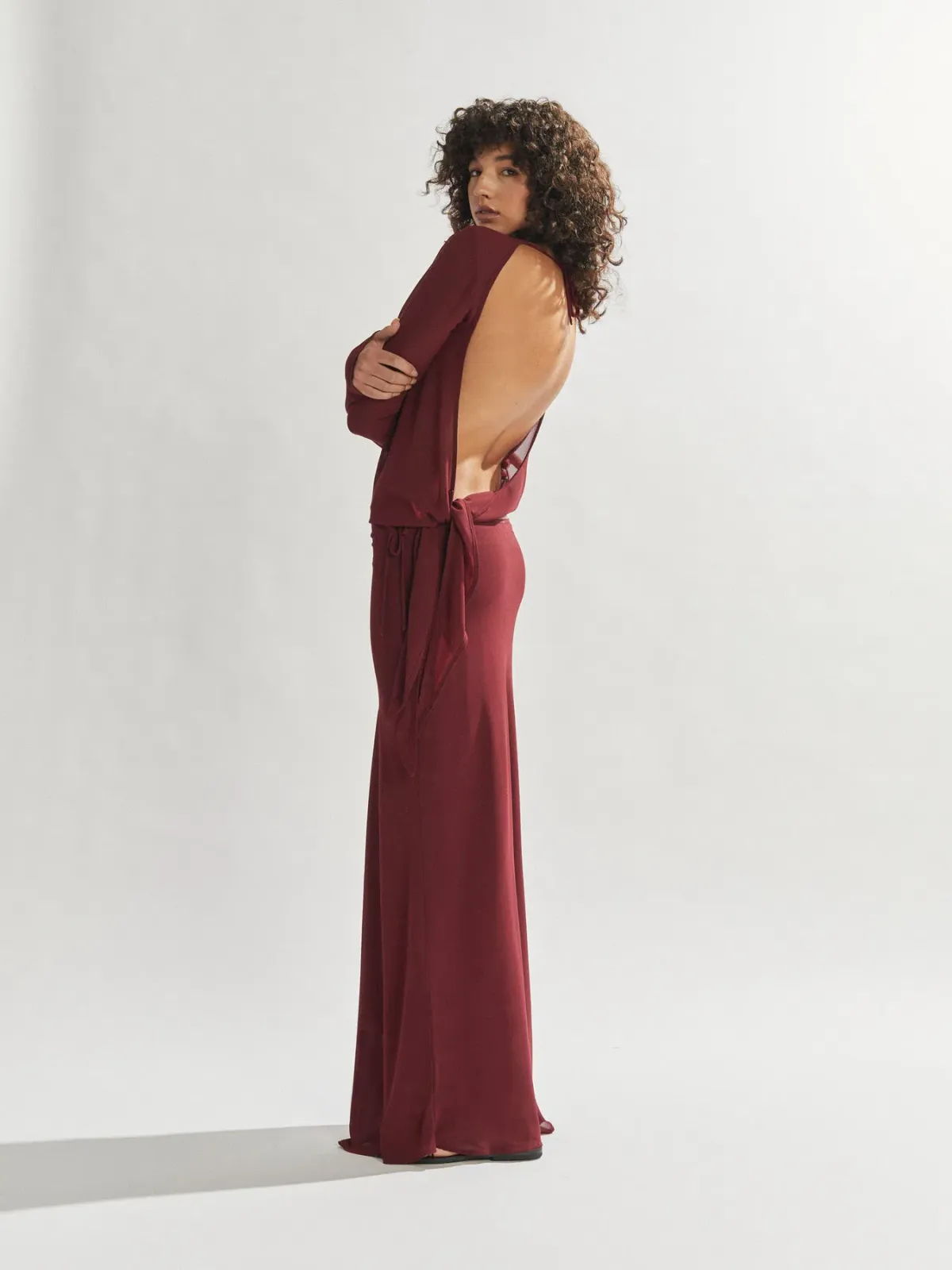 One Mile Maxine Set Burgundy Size 10 - Image 3