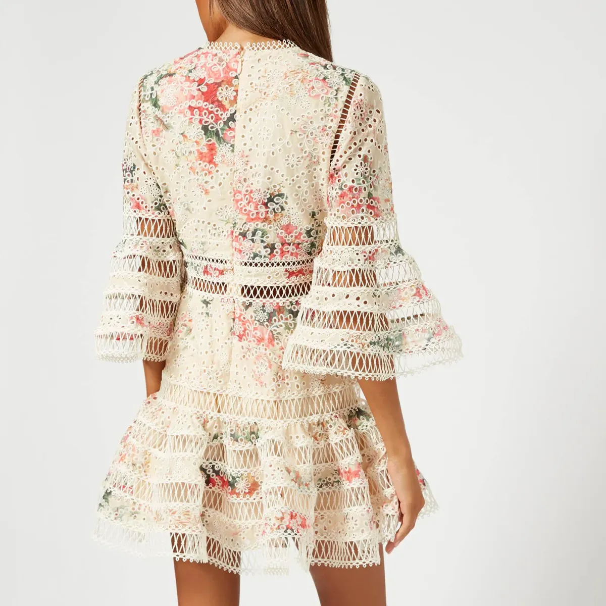 Zimmermann Laelia Diamond Flutter Dress Floral Size 1 / Au 8 - Image 6