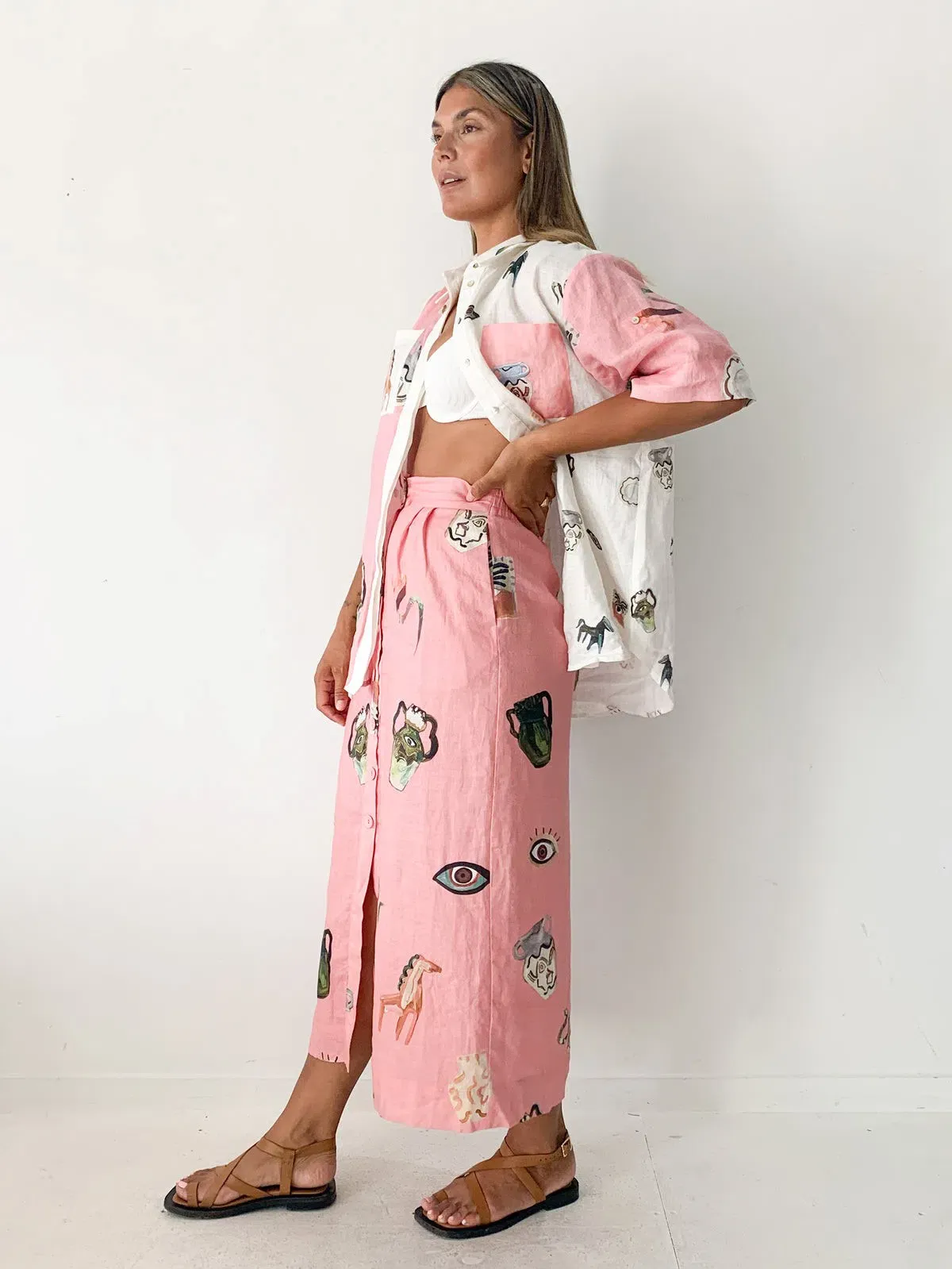 Alemais Cleo Shirt Pink Size AU 12 - Image 2