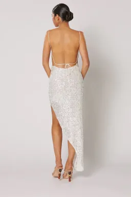 Winona Asha Asymmetrical Midi White Size AU 10 for rent on The Volte - image 5