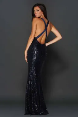 Elle Zeitoune Danny Gown Navy Size AU 10 for rent on The Volte - image 2