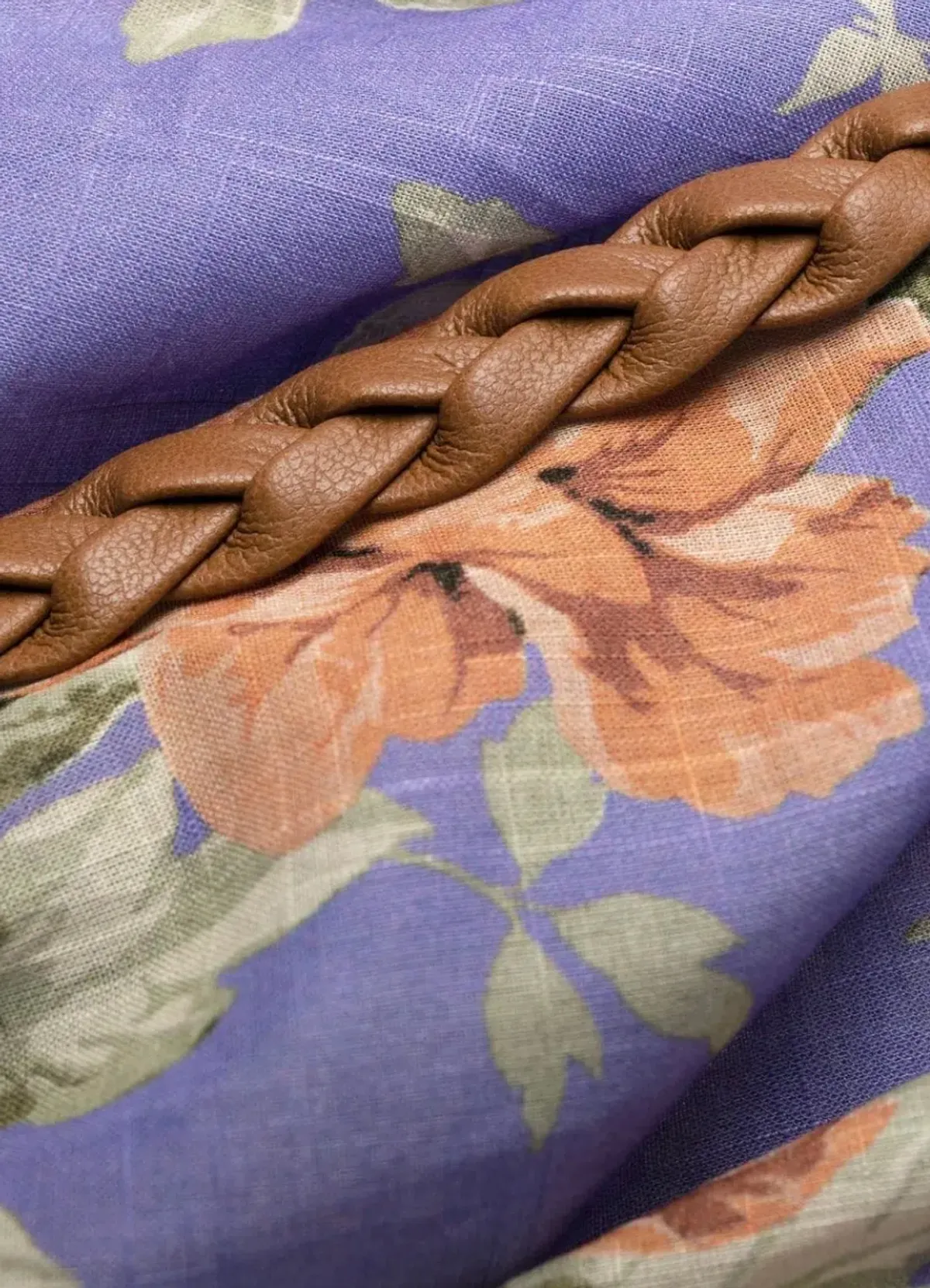 Zimmermann Pattie Frill Midi Dress Purple Size AU 8 - Image 2