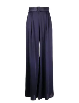 Zimmermann Silk Belted Wide Pants Navy Size 0 / AU 8 for rent on The Volte - image 3