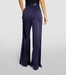 Zimmermann Silk Belted Wide Pants Navy Size 0 / AU 8 for rent on The Volte - image 2