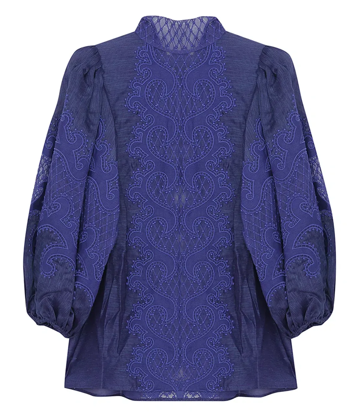 Zimmermann Brightside Knot Blouse Blue Size 0/ AU 8 - Image 4