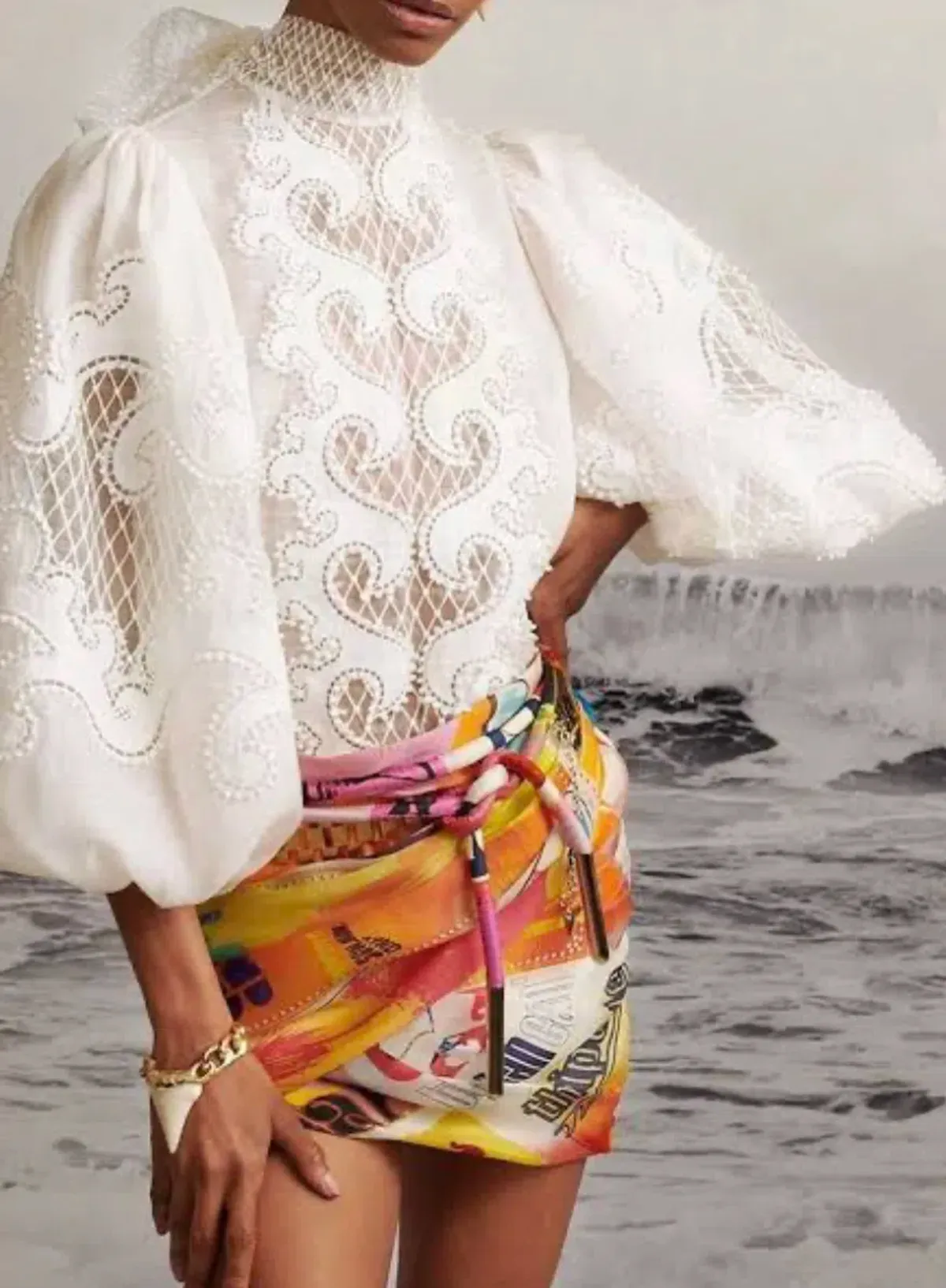 Zimmermann Brightside Mini Skirt Multi Size 0 / AU 8 - Image 3