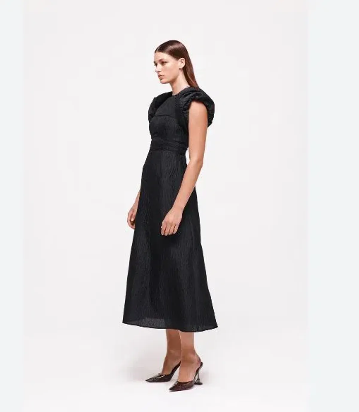 Rachel Gilbert Sophy Midi Dress in Black Size AU 12 - Image 3
