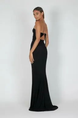 Natalia Rolt Cher Gown Black Size AU 8 for rent on The Volte - image 2
