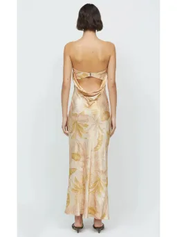 Bec & Bridge Dusty Palms Strapless Maxi Dress Print Size AU 6 for rent on The Volte - image 3