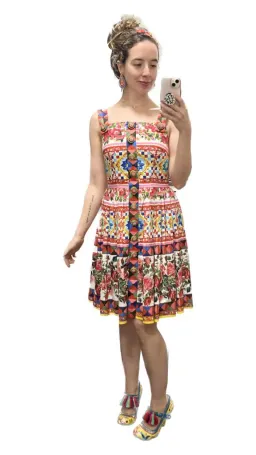 Dolce & Gabbana Mambo Dress Mambo Print/Multi Size 8 for rent on The Volte - image 4