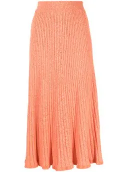 Anna Quan Bebe Top and Felicia Skirt Ribbed Knit Set Orange Zest Size AU 6 for rent on The Volte - image 2