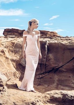 Bariano Gown with Detachable Tulle Skirt size 6 for rent on The Volte - image 2