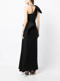 Rachel Gilbert Fauve Gown Black Size 12 for rent on The Volte - image 3