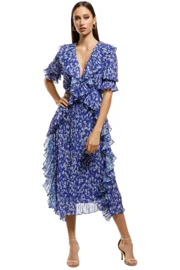 Talulah Mediterranean Minx Midi Dress Floral Size 8 for rent on The Volte - image 1
