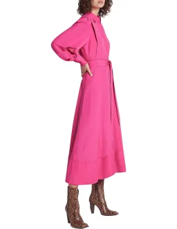 Aje Admiration Midi Shirt Dress Fuchsia Pink Size 8 for rent on The Volte - image 2