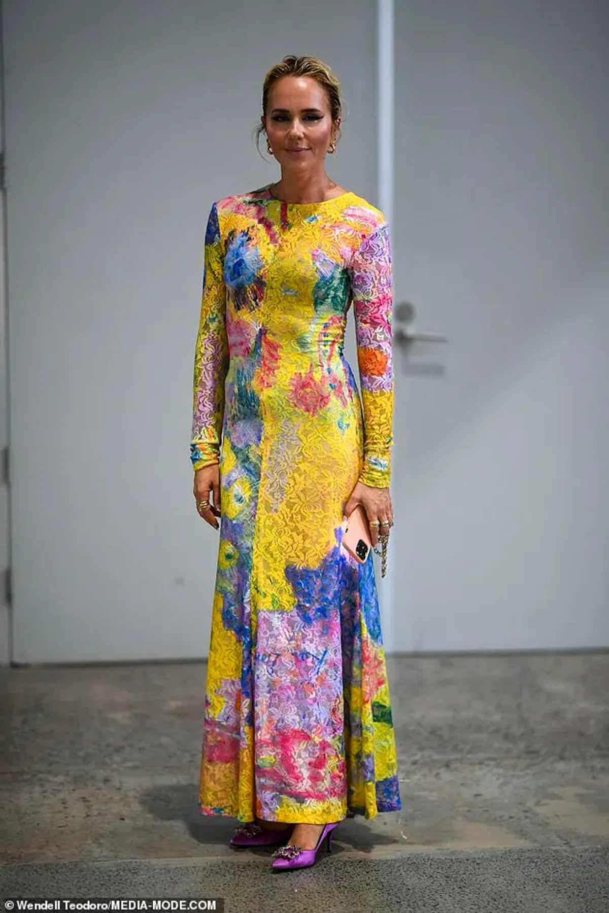 Romance was born Yellow Reef Long Sleeve Lace Frock Multi Size 12  - Image 3