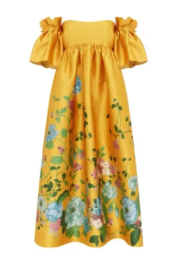 Alemais Dana Midi Dress Marigold Size 12 for rent on The Volte - image 3