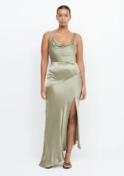 Bec & Bridge Moon Dance Cowl Dress Sage Size 12 for rent on The Volte - image 1