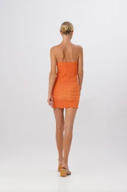 L'Idee Aurore Mini Dress Tangelo Size 8  for rent on The Volte - image 4