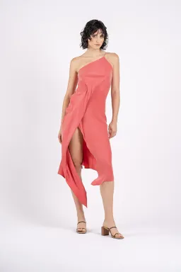 One Fell Swoop Huntress Dress In Strawberry Size 10 for rent on The Volte - image 1