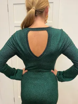 Ginger & Smart  Glitter Fleck Party Dress Green Size Small / AU 8 for rent on The Volte - image 2