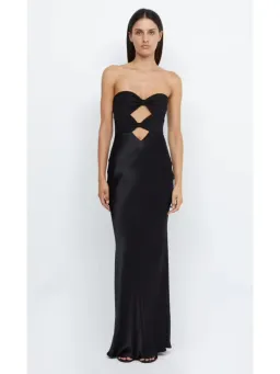 Bec & Bridge Halle Strapless Dress Black Size AU 6  for rent on The Volte - image 1
