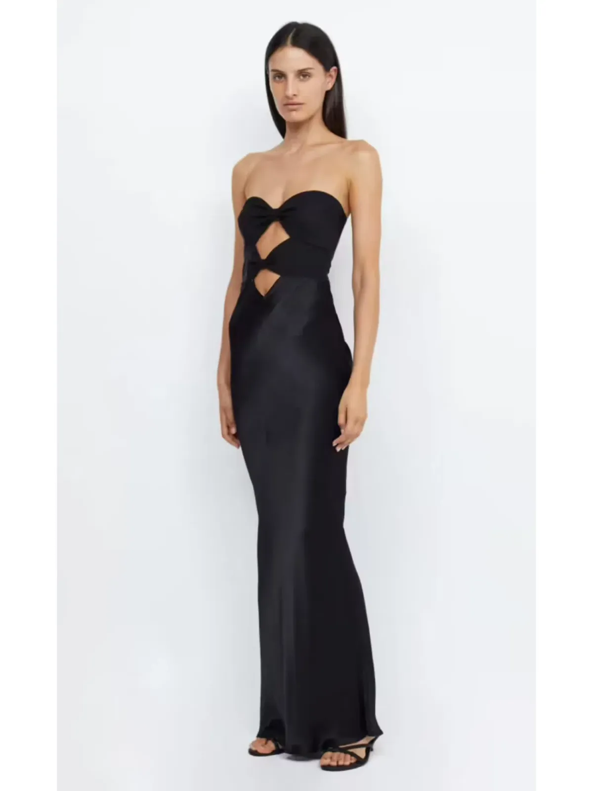 Bec & Bridge Halle Strapless Dress Black Size AU 6  - Image 3