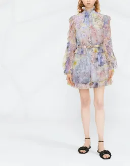 Zimmermann Rhythmic Ruffle Playsuit Size 0/AU 8 for rent on The Volte - image 1