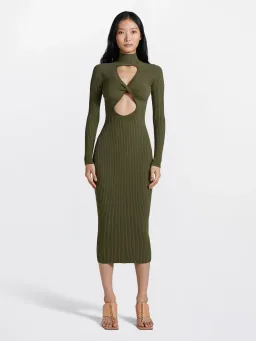 Dion Lee Figure 8 Reversible Dress Green Size S/AU 8 for rent on The Volte - image 1