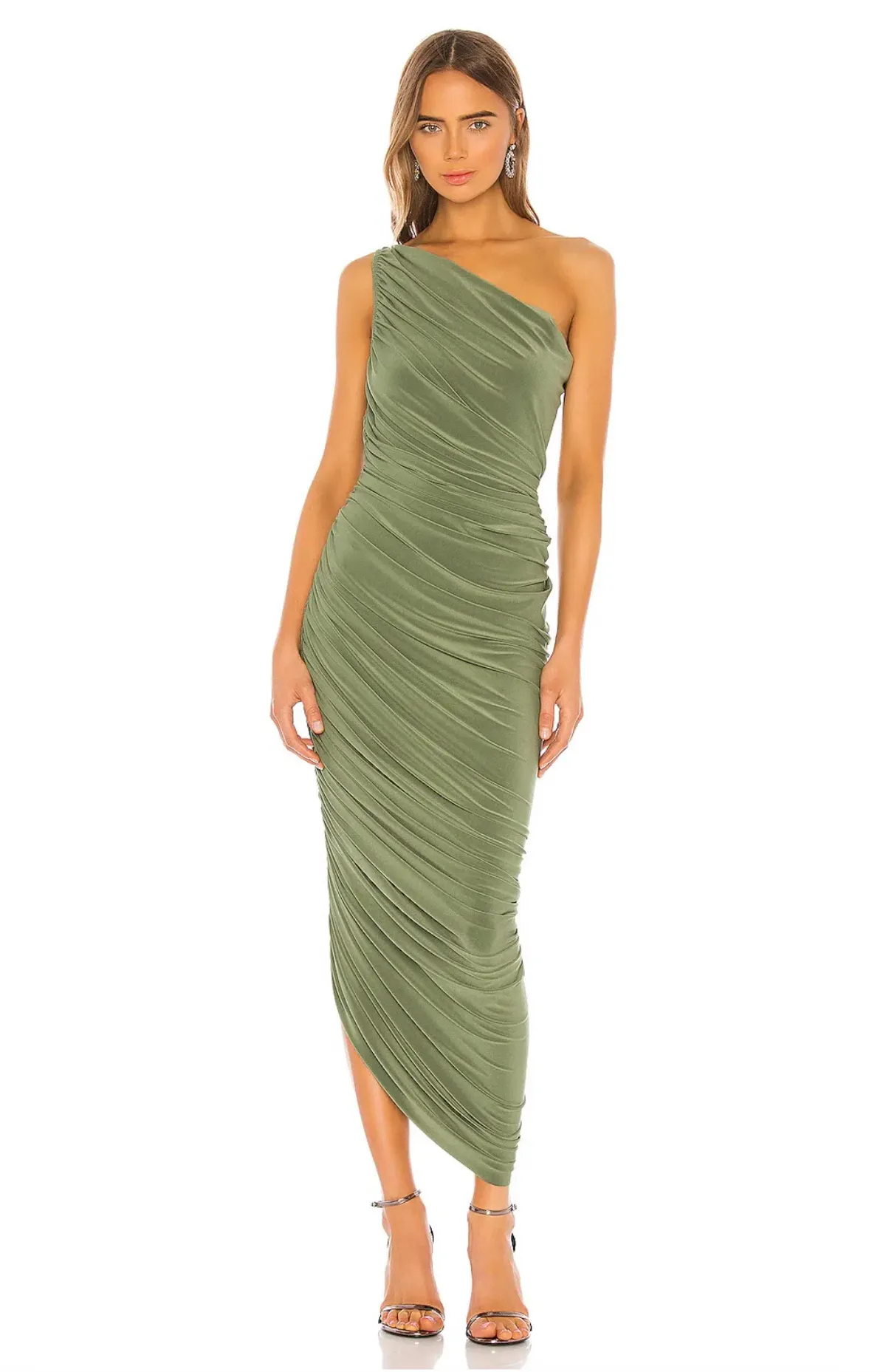 Norma Kamali Diana Gown in Celadon Green Size L - Image 1