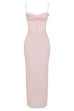 House of CB Charmaine Blush Corset Maxi Dress Size M /AU 10  for rent on The Volte - image 6