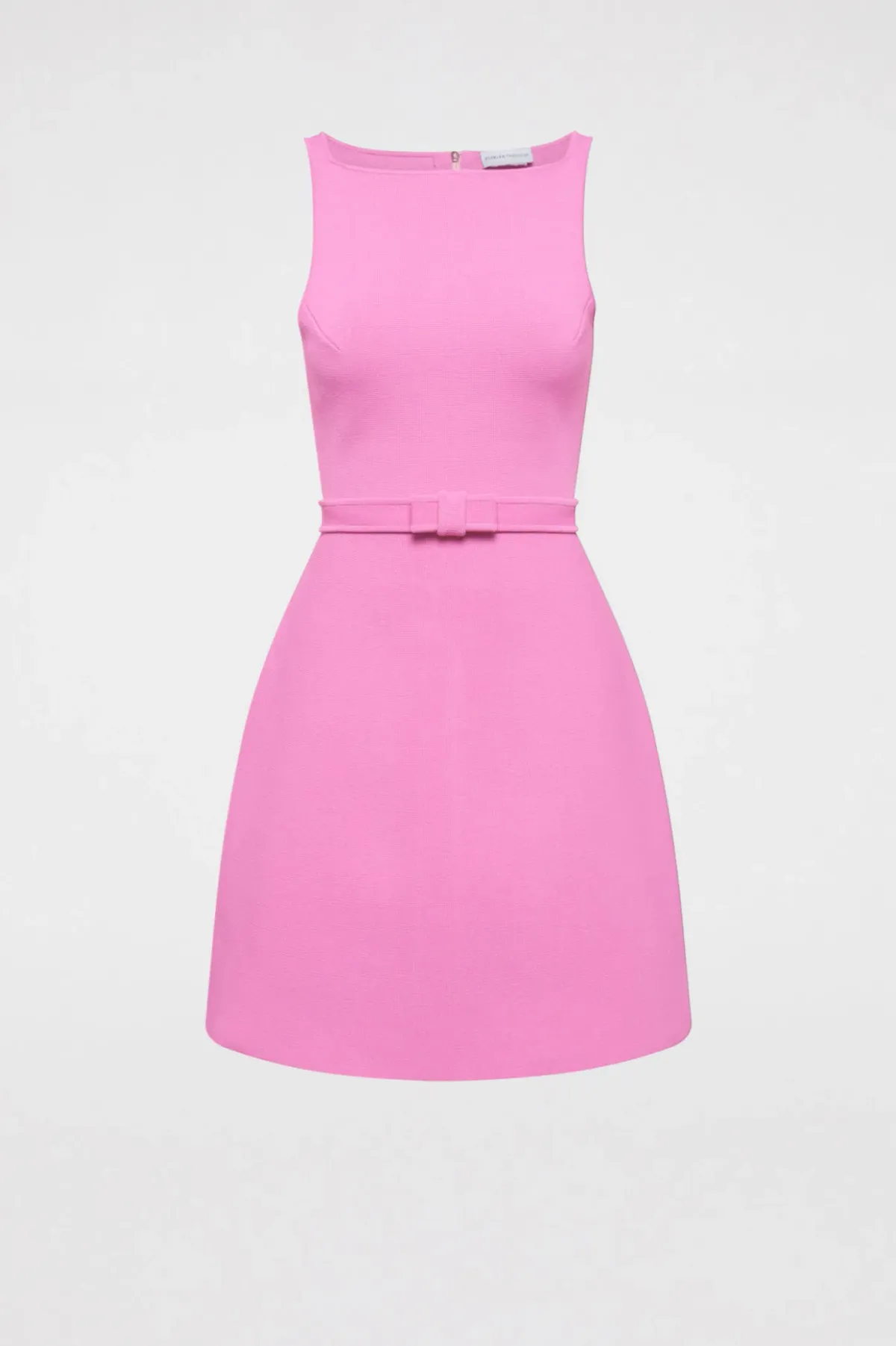 Scanlan Theodore Crepe Knit Bow Belt Dress Pink Size Small/Au 8  - Image 5