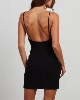 Bec & Bridge Maddison Boat Neck Mini Dress Black Size AU 8  for rent on The Volte - image 3