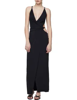 Bec & Bridge Zadie Wrap Maxi Dress Black Size 10 for rent on The Volte - image 1