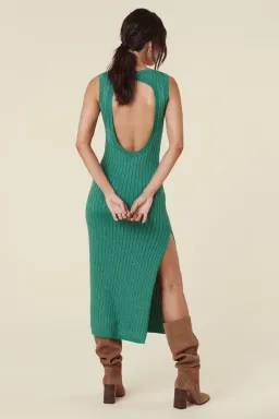 Spell Mercury Knit Dress Emerald Size 10 for rent on The Volte - image 2