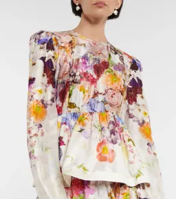 Zimmermann Prima Tiered Floral Midi-Dress Multi Floral Size 4/Au 16 for rent on The Volte - image 2