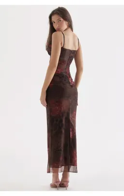 House of CB Nalini Midi Dress Floral & Leopard Print Size XL /Au 14 for rent on The Volte - image 2