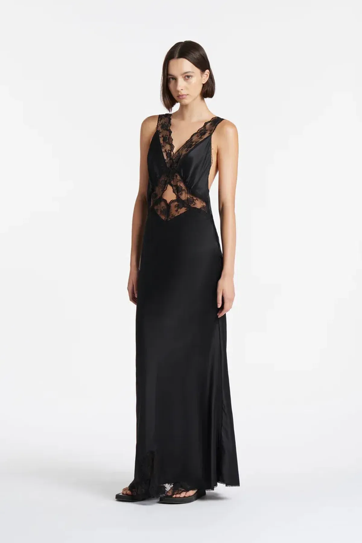 Sir the Label Aries Cut Out Gown Black Size AU 6 - Image 1